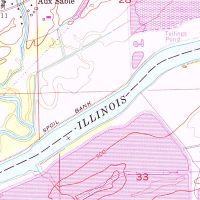 United States Geological Survey Minooka, IL (1954, 24000-Scale) digital map