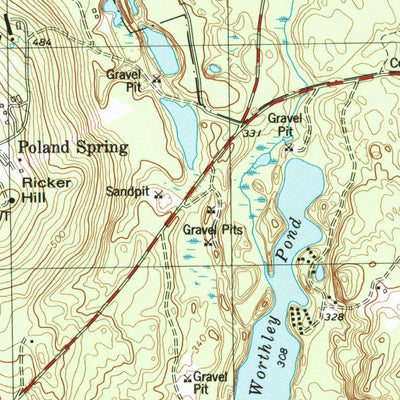 United States Geological Survey Minot, ME (1981, 24000-Scale) digital map