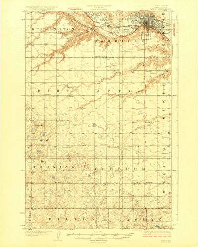 United States Geological Survey Minot, ND (1928, 62500-Scale) digital map
