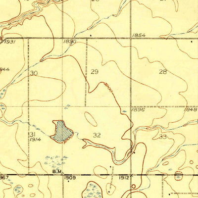 United States Geological Survey Minot, ND (1928, 62500-Scale) digital map