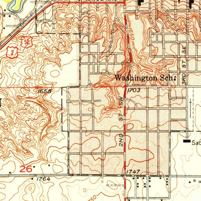 United States Geological Survey Minot, ND (1949, 24000-Scale) digital map