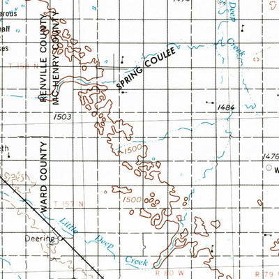 United States Geological Survey Minot, ND (1954, 250000-Scale) digital map
