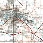 United States Geological Survey Minot, ND (1980, 100000-Scale) digital map