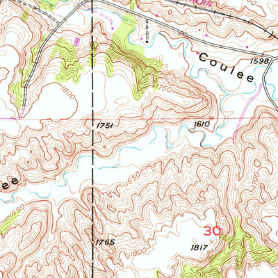United States Geological Survey Minot NW, ND (1948, 24000-Scale) digital map