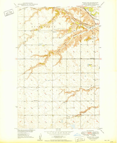United States Geological Survey Minot NW, ND (1949, 24000-Scale) digital map