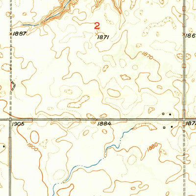 United States Geological Survey Minot NW, ND (1949, 24000-Scale) digital map