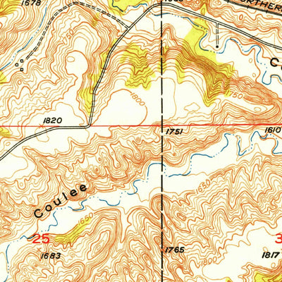 United States Geological Survey Minot NW, ND (1949, 24000-Scale) digital map
