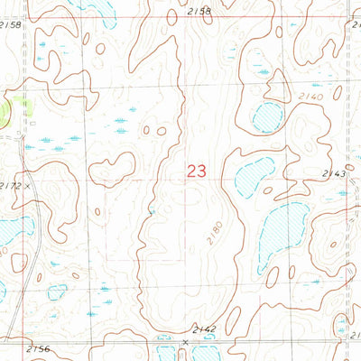 United States Geological Survey Minot SW, ND (1980, 24000-Scale) digital map