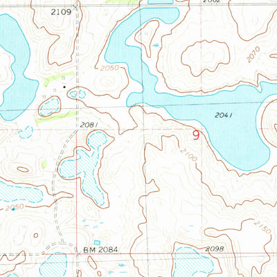 United States Geological Survey Minot SW, ND (1980, 24000-Scale) digital map