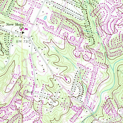 United States Geological Survey Mint Hill, NC (1971, 24000-Scale) digital map