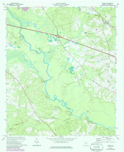 United States Geological Survey Minter, GA (1974, 24000-Scale) digital map