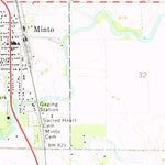 United States Geological Survey Minto, ND (1973, 24000-Scale) digital map