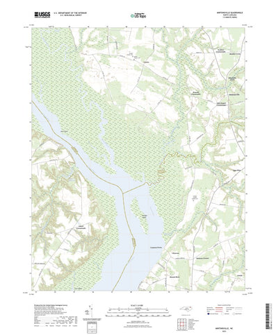 United States Geological Survey Mintonsville, NC (2022, 24000-Scale) digital map