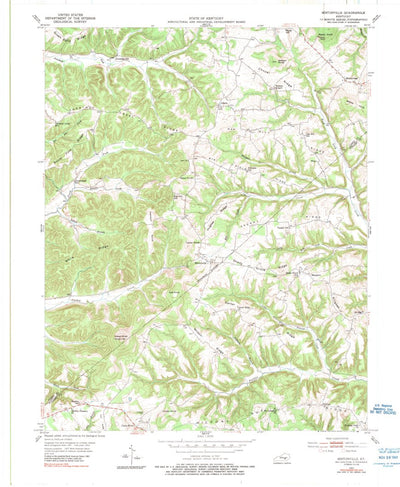 United States Geological Survey Mintonville, KY (1953, 24000-Scale) digital map