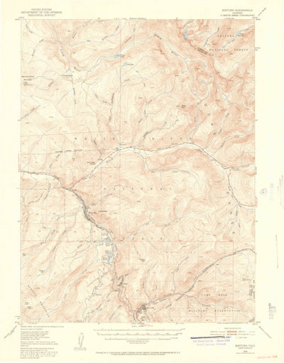United States Geological Survey Minturn, CO (1934, 62500-Scale) digital map