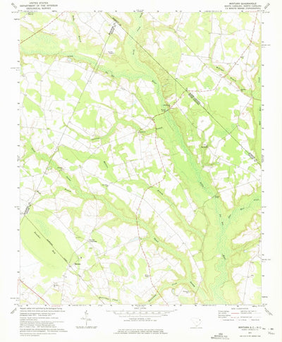 United States Geological Survey Minturn, SC-NC (1971, 24000-Scale) digital map
