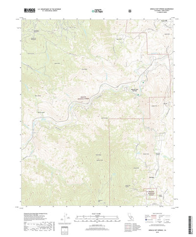 United States Geological Survey Miracle Hot Springs, CA (2018, 24000-Scale) digital map