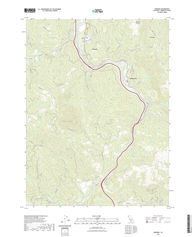 United States Geological Survey Miranda, CA (2021, 24000-Scale) digital map