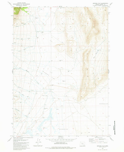 United States Geological Survey Miranda Flat, OR (1981, 24000-Scale) digital map