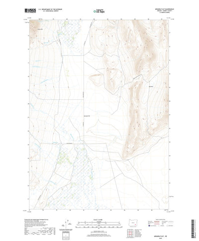 United States Geological Survey Miranda Flat, OR (2020, 24000-Scale) digital map