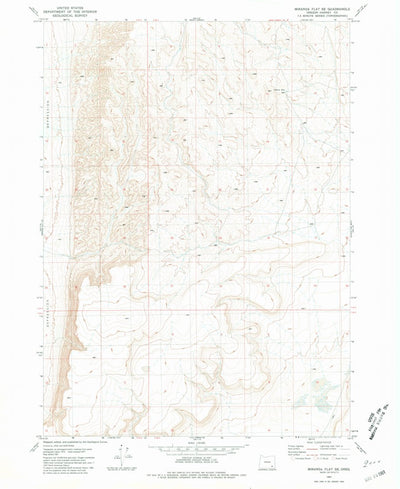 United States Geological Survey Miranda Flat SE, OR (1981, 24000-Scale) digital map