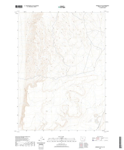 United States Geological Survey Miranda Flat SE, OR (2020, 24000-Scale) digital map