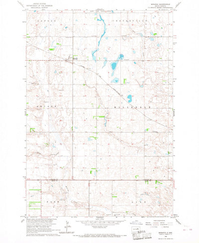 United States Geological Survey Miranda, SD (1966, 24000-Scale) digital map