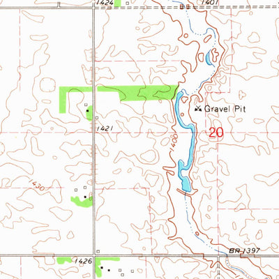 United States Geological Survey Miranda, SD (1966, 24000-Scale) digital map