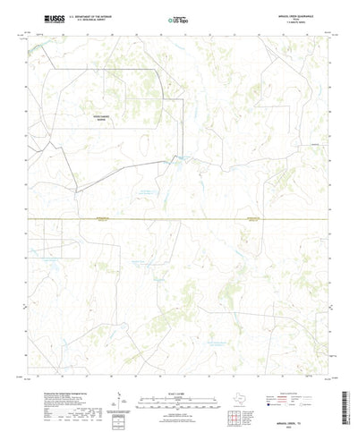 United States Geological Survey Mirasol Creek, TX (2022, 24000-Scale) digital map