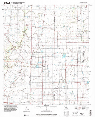 United States Geological Survey Mire, LA (1998, 24000-Scale) digital map
