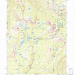 United States Geological Survey Mirror Lake, UT (1991, 24000-Scale) digital map