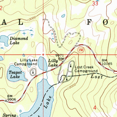 United States Geological Survey Mirror Lake, UT (1991, 24000-Scale) digital map