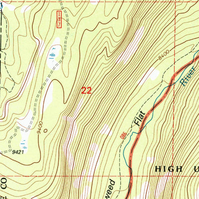 United States Geological Survey Mirror Lake, UT (1998, 24000-Scale) digital map