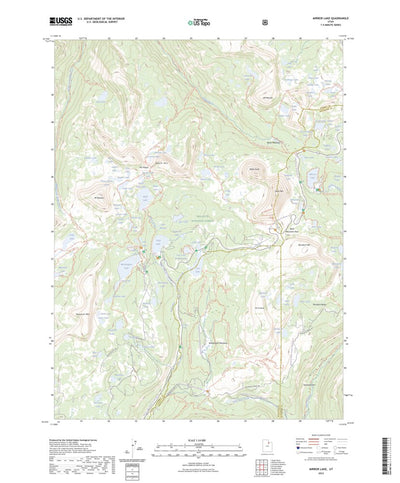 United States Geological Survey Mirror Lake, UT (2023, 24000-Scale) digital map