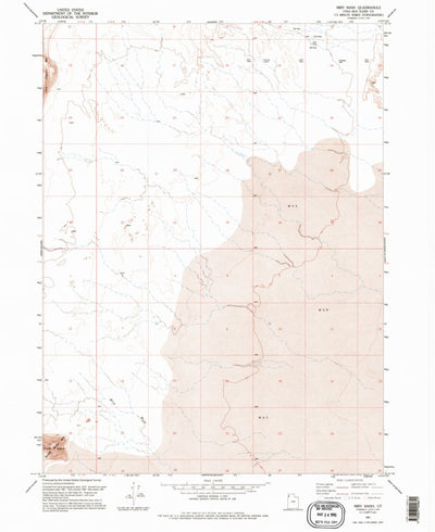 United States Geological Survey Miry Wash, UT (1991, 24000-Scale) digital map