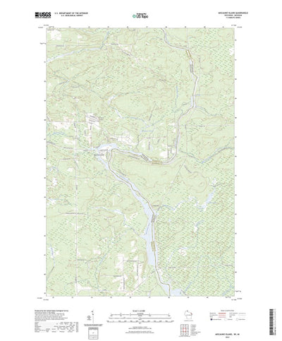 United States Geological Survey Miscauno Island, WI (2023, 24000-Scale) digital map