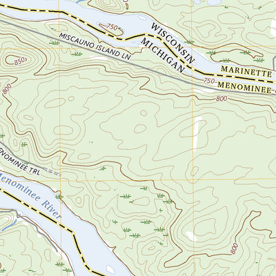 United States Geological Survey Miscauno Island, WI (2023, 24000-Scale) digital map