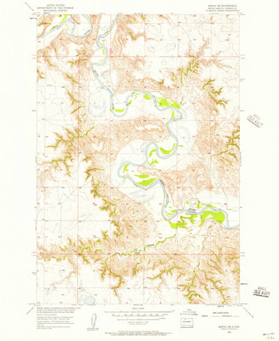 United States Geological Survey Miscol NE, SD (1956, 24000-Scale) digital map