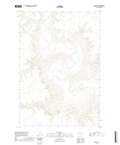 United States Geological Survey Miscol NE, SD (2021, 24000-Scale) digital map