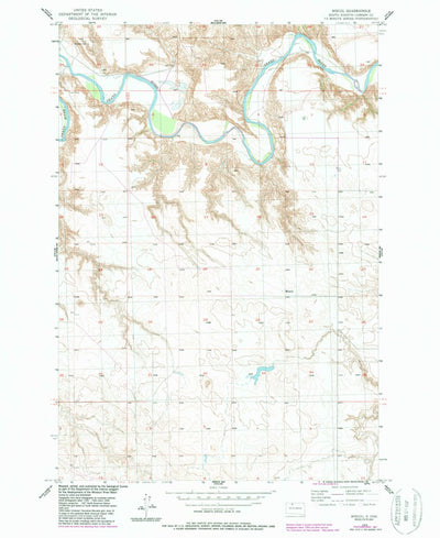 United States Geological Survey Miscol, SD (1956, 24000-Scale) digital map