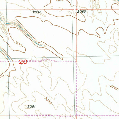United States Geological Survey Miscol, SD (1956, 24000-Scale) digital map