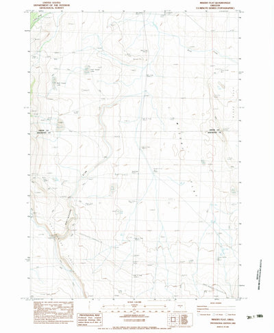 United States Geological Survey Misery Flat, OR (1983, 24000-Scale) digital map