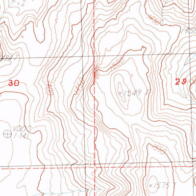 United States Geological Survey Misfits Flat, NV (1985, 24000-Scale) digital map