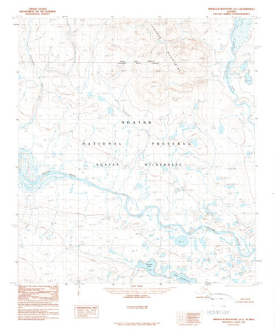 United States Geological Survey Misheguk Mountain A-1, AK (1990, 63360-Scale) digital map