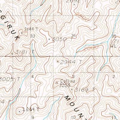 United States Geological Survey Misheguk Mountain B-1, AK (1990, 63360-Scale) digital map