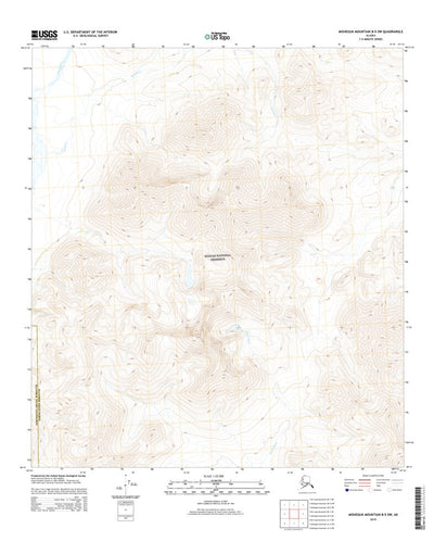 United States Geological Survey Misheguk Mountain B-5 SW, AK (2015, 25000-Scale) digital map