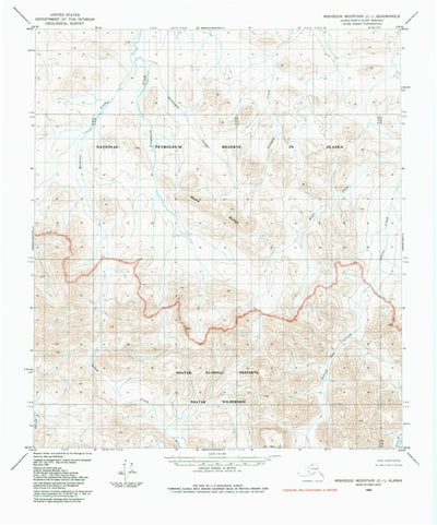 United States Geological Survey Misheguk Mountain C-1, AK (1984, 63360-Scale) digital map