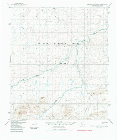 United States Geological Survey Misheguk Mountain D-1, AK (1984, 63360-Scale) digital map