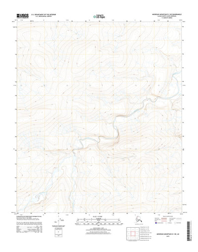 United States Geological Survey Misheguk Mountain D-1 NE, AK (2015, 25000-Scale) digital map