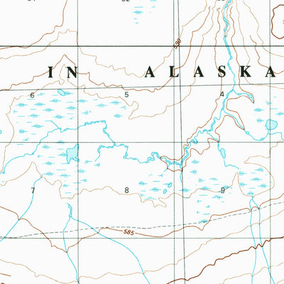 United States Geological Survey Misheguk Mountain D-3, AK (1984, 63360-Scale) digital map